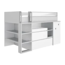 Gautier Dimix Ultracompacte Hoogslaper - 90 x 200 cm - Gestructureerd Eikenhout