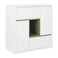 Gautier Holi Opbergmeubel - Wit/Eik