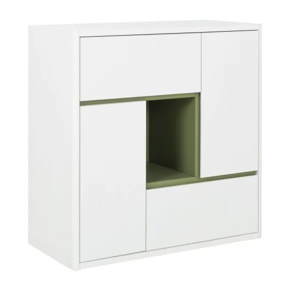 Gautier Holi Opbergmeubel - Wit/Eik