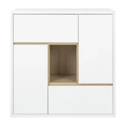 Gautier Holi Opbergmeubel - Wit/Eik