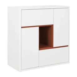 Gautier Holi Opbergmeubel - Wit/Eik