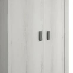 Gautier Kledingkast 2 Deurs - Gebleekte Helvezia Eik