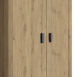 Gautier Kledingkast 2 Deurs - Gebleekte Helvezia Eik