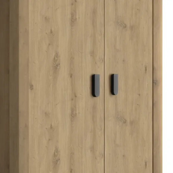 Gautier Kledingkast 2 Deurs - Gebleekte Helvezia Eik