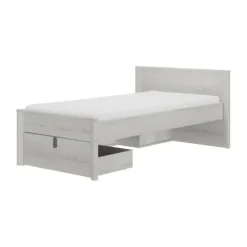 Gautier Lugano Laag Compact Bed - 90x200 cm - Artisan Eiken