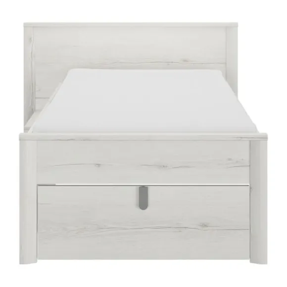 Gautier Lugano Laag Compact Bed - 90x200 cm - Artisan Eiken