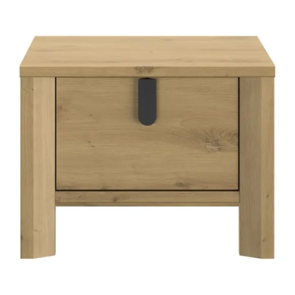 Gautier Lugano Nachtkastje 1 Lade - Artisan Eiken