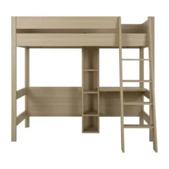 Gautier Mezzanine Tiny Bed - 90 x 200 cm - Eik/Eik