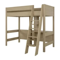 Gautier Mezzanine Tiny Bed - 90 x 200 cm - Eik/Eik