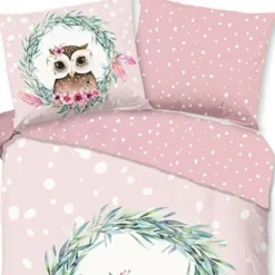 Good Morning Elephants Dekbedovertrek - Green - 140 x 220 cm