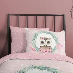 Good Morning Elephants Dekbedovertrek - Green - 140 x 220 cm