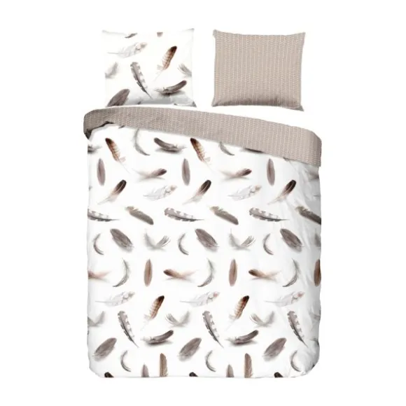 Good Morning Flanel Feather Dekbedovertrek White 140 x 200 cm
