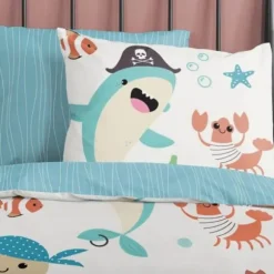 Good Morning Seaworld Dekbedovertrek - Multi - 140 x 220 cm