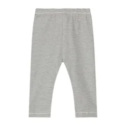 Gray Label Baby Leggings - GOTS - Grey Melange/Cream - 0-3M