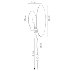 Groovy Magnets Magnetische Muurlamp Eclipse - Zwart