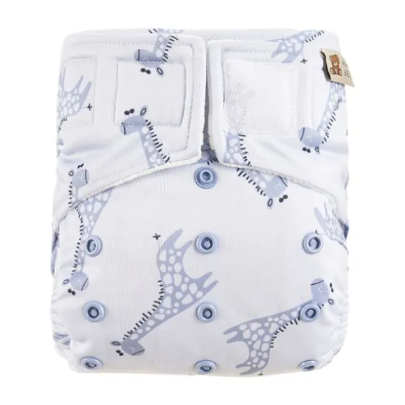 HappyBear Blue Giraffe All-In-One Luier