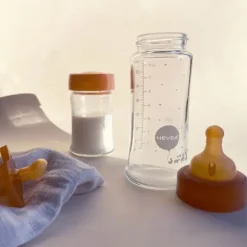 Hevea Medium Flow Kit Glazen Fles 250 ml 2 Stuks