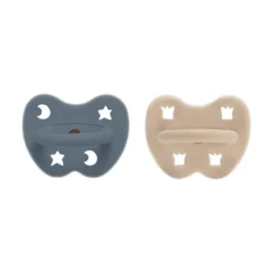 Hevea Orthodontische Fopspeen - 3-36 Mnd - 2 Stuks - Sand / Ocean Blue