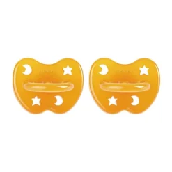 Hevea Orthodontische Fopspeen - 0-3 Mnd – 2 Stuks - Naturel