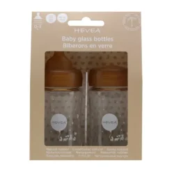 Hevea Slow Flow Kit Glazen Fles 150 ml 2 Stuks