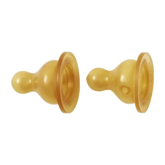 Hevea Slow Flow Speen 0-3 Mnd 2 Stuks