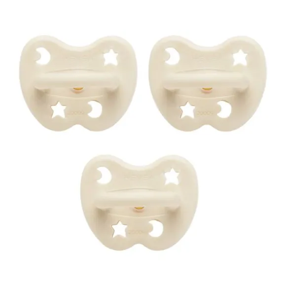 Hevea Trial Fopspeen - 0 Mnd - 3-Pack - Natural