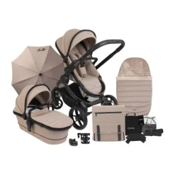 ICandy Peach 7 Twin Kinderwagen - Essentiel Bundel - Cookie