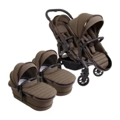 ICandy Peach 7 Twin Kinderwagen - Essentiel Bundel - Cookie