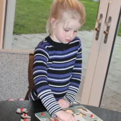 Jep! Kids Houten Knopjespuzzel - Garden - Multicolor