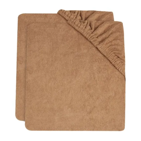 Jollein Aankleedkussenhoes (2pack) 50x70cm Badstof - Caramel/Biscuit