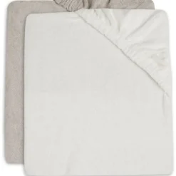 Jollein Aankleedkussenhoes (2pack) 50x70cm Badstof - Caramel/Biscuit