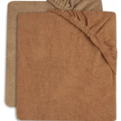Jollein Aankleedkussenhoes (2pack) 50x70cm Badstof - Caramel/Biscuit