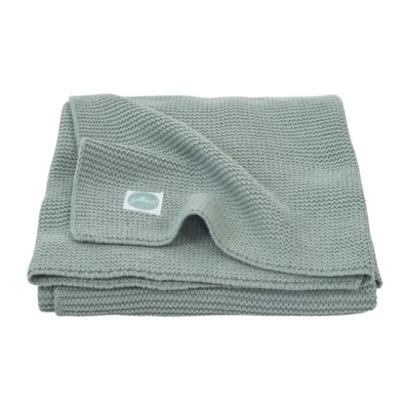 Jollein Basic Knit Ledikantdeken Forest Green 100 x 150 cm