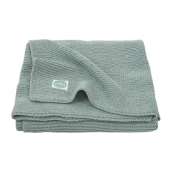 Jollein Basic Knit Ledikantdeken Forest Green 100 x 150 cm