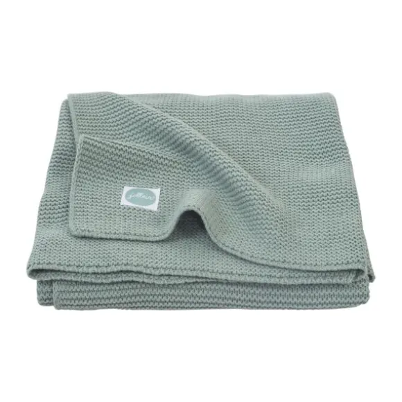 Jollein Basic Knit Ledikantdeken Forest Green 100 x 150 cm