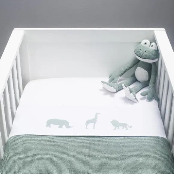 Jollein Basic Knit Ledikantdeken Forest Green 100 x 150 cm