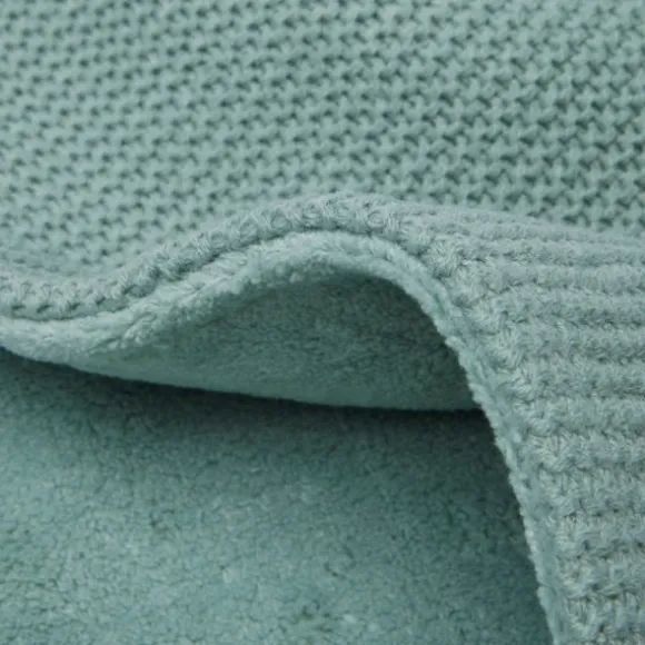 Jollein Basic Knit Wiegdeken 75 x 100 cm Forest Green / Fleece