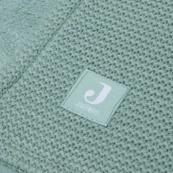 Jollein Basic Knit Wiegdeken 75 x 100 cm Forest Green / Fleece