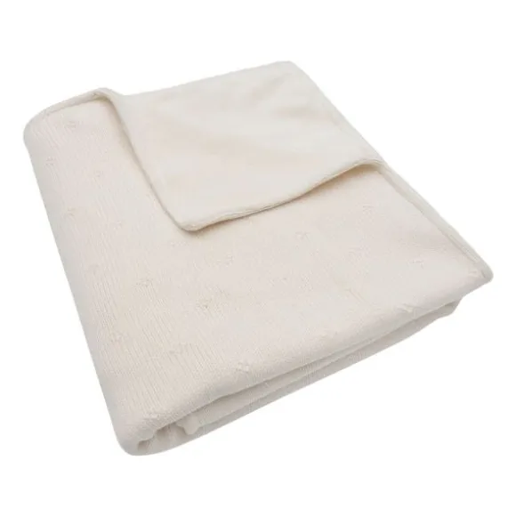 Jollein Cosy Knit - Ledikantdeken - 100 x 150 cm - Velvet - Ivory