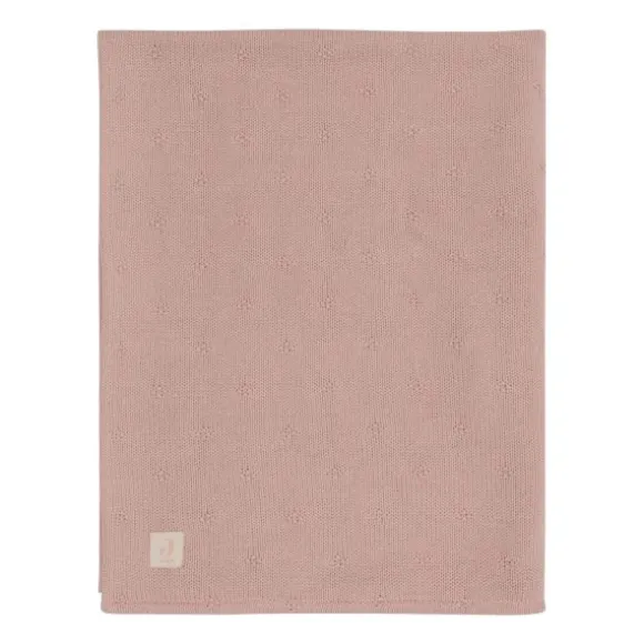 Jollein Cosy Knit Wiegdeken - 75x100cm - Wild Rose/Velvet