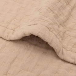 Jollein Deken - 75 x 100 cm - Hydrofiel - Jacquard Biscuit GOTS