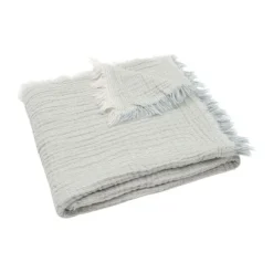 Jollein Deken Wieg - 75 x 100 cm Fringe Stripe Biscuit/Ivory GOTS