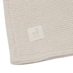 Jollein Deken Wieg - Basic Knit - 75 x 100 cm - Oatmeal/Velvet