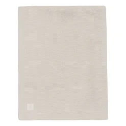 Jollein Deken Wieg - Basic Knit - 75 x 100 cm - Oatmeal/Velvet