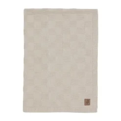 Jollein Deken Wieg - Box Knit - 75 x 100 cm - Warm Sand