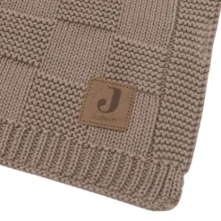 Jollein Deken Wieg - Box Knit - 75 x 100 cm - Warm Sand