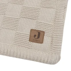 Jollein Deken Wieg - Box Knit/Velvet - 75 x 100 cm - Warm Sand
