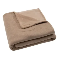 Jollein Deken Wieg - Miffy - 75 x 100 cm - Biscuit/Velvet