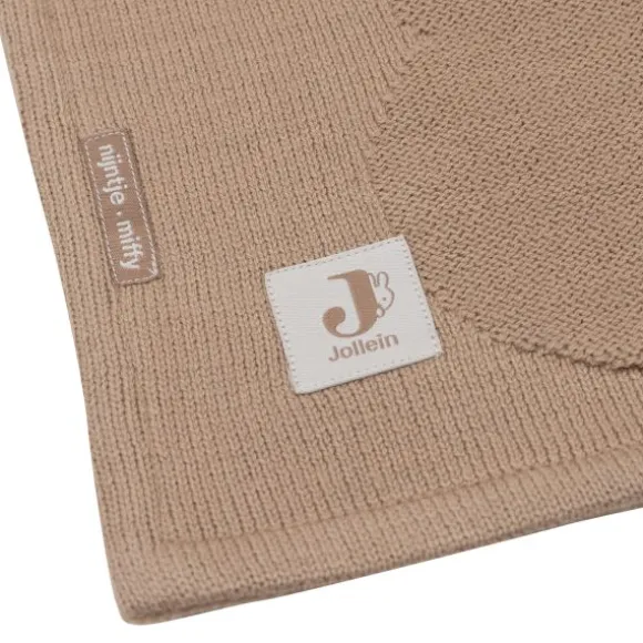Jollein Deken Wieg - Miffy - 75 x 100 cm - Biscuit/Velvet