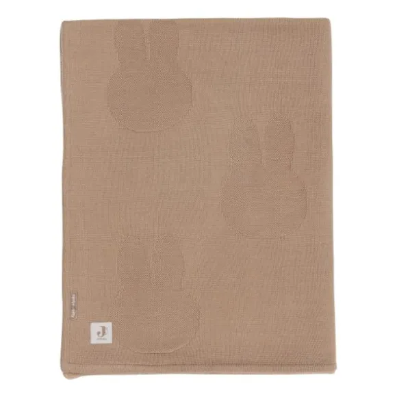 Jollein Deken Wieg - Miffy - 75 x 100 cm - Biscuit/Velvet